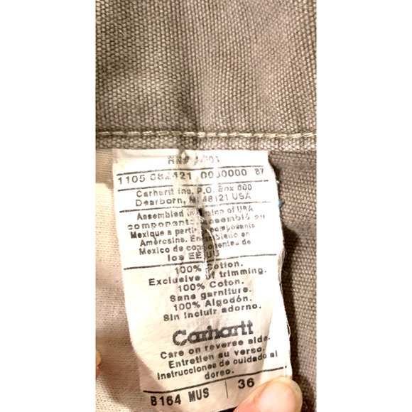 Carhartt Men's Size 36 Cargo Shorts Brown Khaki - Picture 4 of 8